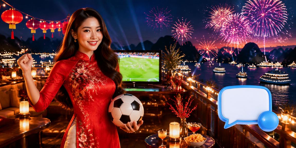 Không khí lễ hội Tết tại Hạ Long kết hợp với việc xem bóng đá và theo dõi ưu đãi cá cược trực tuyến